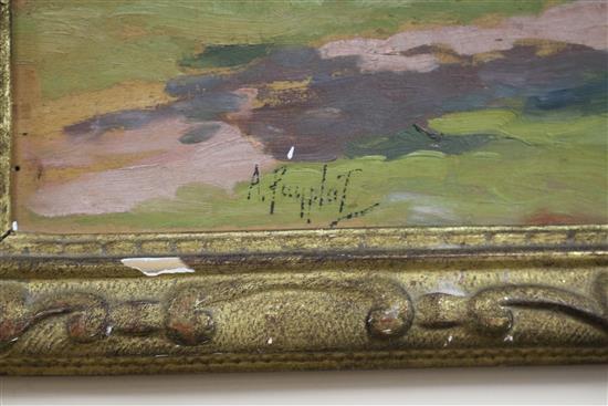 Albert-Edouard Puyplat (1876-) Le Vent Bretagne  & 2 other landscapes